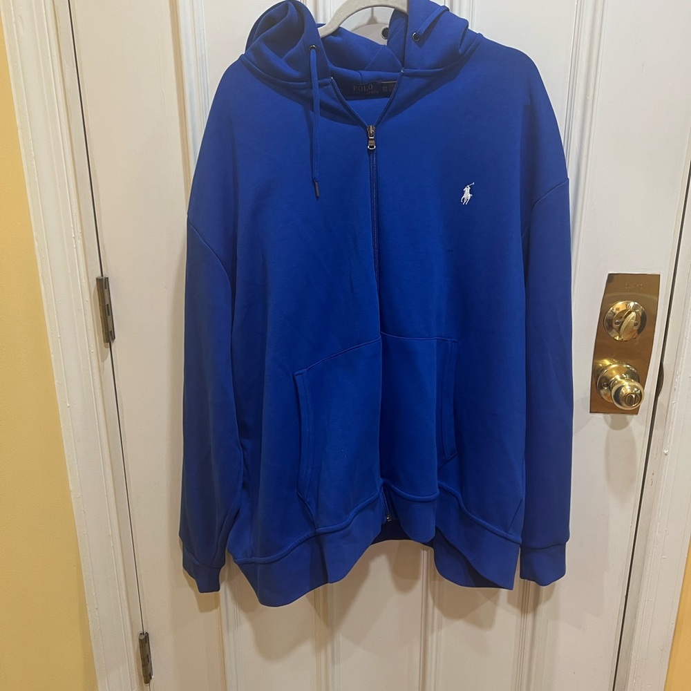 Ralph Lauren Royal Blue Sweat Suit, Gently Used, Size 3XB Jacket & 2XLT Pants